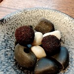 ビストロ ハマイフ - 「甘えて良いの？」と思わず言いたくなる♫贅沢アミューズ♡北海道産キタアカリと猪のリエットのクロケット♪