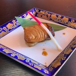 囲炉裏と日本料理 松風庵 - さつまいもとブリの照り焼き