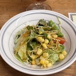 グリル・ラクレット - Ａセットのサラダとドリンク