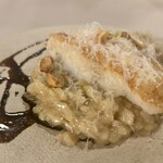 Ristorante TSUMU - たっぷりのパルミジャーノと崩して頂きます