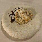 Ristorante TSUMU - 鮃のムニエルと大麦のリゾット♪ お好みで バルサミコソースをつけて