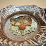 料理屋 稲家 - すぐきのおかゆ　大羽鰯　梅肉