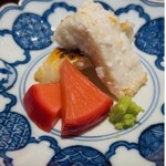 料理屋 稲家 - 伝助穴子の白焼き　もものすけの酢漬け