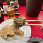 南海飯店 - 餃子断面