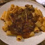 Mrs.KINGSMAN - (ｺｰｽ) 牛すじを煮込んだトマトのラグーソース リガトーニ　2024.12.6