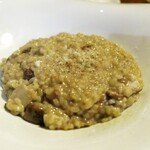 イルクオーレ ピアットスズキ - ポルチーニ茸のクリームソースリゾット