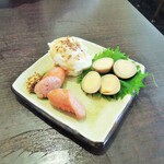 奥出雲 そば処 一福 - ビールの蕎麦前