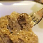 イルクオーレ ピアットスズキ - ポルチーニ茸のクリームソースリゾット
