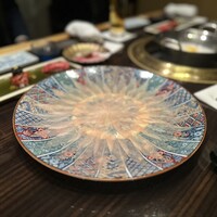 焼肉 銀座コバウ 特別室 - ミノしゃぶ