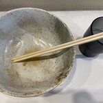 麺処 盛盛 - 丼は全てカラ。完食！