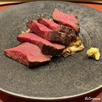 御料理 寺沢 - 鹿肉フィレの備長炭焼