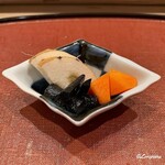 御料理 寺沢 - 山芋の浅漬､人参の糠漬､黒板牛蒡