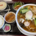 中国四川料理　あらき - とろとろ五目麺セット ￥1400
