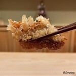 御料理 寺沢 - 甘鯛のおかき揚げ