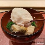 御料理 寺沢 - 蓮根真薯