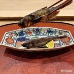 御料理 寺沢 - 鵡川産の本柳葉魚焼