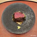 御料理 寺沢 - 鹿肉フィレの備長炭焼