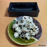 御料理 寺沢 - 香茸とホロホロ鳥の炊込みごはん