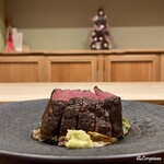 御料理 寺沢 - 鹿肉フィレの備長炭焼