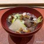 御料理 寺沢 - 牡蠣とのどぐろと網茸と滑子茸の鍋