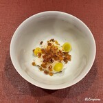 御料理 寺沢 - 一年熟成の唐墨と銀杏の飯蒸し