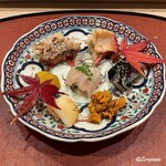 御料理 寺沢 - 八寸代わりの旬菜盛合せ