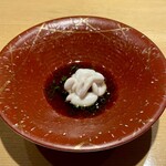 鮨 権左衛門 - 先付 白子ポン酢
                                クリーミーで濃厚