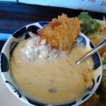 居酒屋 姫咲丸 - グラタンソースにドボン