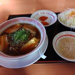 幸楽苑 - ラーメンとトッピング