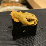 鮨 忠 - 馬糞ウニと紫ウニの軍艦