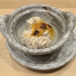 鮨 忠 - 北海道根室の白子の田楽風