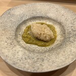 鮨 忠 - 鮑肝ソースにシャリ追加