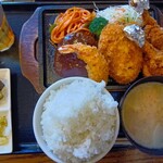 わ楽 - 洋食ミックスプレート定食