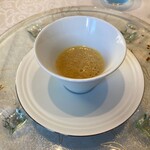 グリルうかい 丸の内店 - 栗のスープ