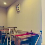 酒粕うどん たぐち - 後ろのテーブル席✨️