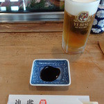 鮨 笹元 - とりあえずの恵比寿の生麦酒