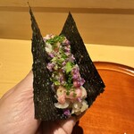 銀座 しのはら - マグロの手巻き