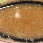 蒙古タンメン中本 - 豆乳と魚介の合わさったスープ