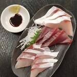 愛南 市場食堂 - 刺身３種盛り