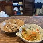 珈琲と味の店 ポピー - 小鉢到着