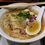 丿貫 - カキ・エ・アーリオ オーリオ 1200円＋ウズラ味玉100円