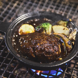 当店自慢の松阪牛100%のハンバーグ