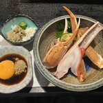 かに・ふぐ専門 蟹吉 なんば道頓堀 - 蟹刺し　蟹味噌