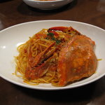 イタリア料理クッチーナ - 名物！渡り蟹入りトマトソース スパゲティ
