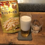 麹町いづみや しろ - あがりビール、なとり 一度は食べていただきたい贅沢なチーズ鱈