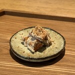 日本料理FUJI - ⑨柿の白和え、煎りたて金胡麻をふりかけて