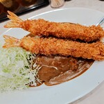 スタミナカレーの店バーグ 川崎店 - ジャンボエビフライカレー(1,150円)
