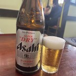 松月庵 - ビールはアサヒ