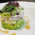 やさしい味工房 メリーさんち - オードブルのアップのアボガドのグリーンが美しい