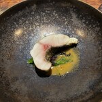 ル クーリュズ - 風間水産の神経〆黒鯛、トレビス、丘わかめ